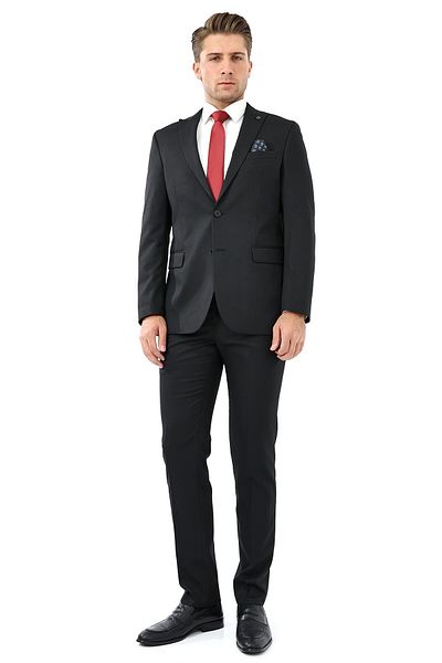Presto 6 Drop Black Men's Classic Regular Suit - 660-001