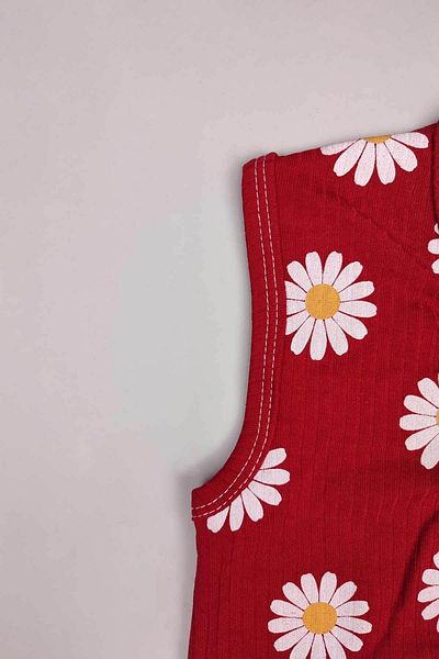 Peki Retro Style Baby Body - Add 5 Pay 4, Cotton Daisy Vest and Top Suede Sweater, Gift 14873