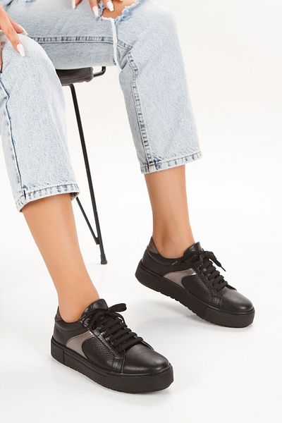 PASSAGE SHOES Γυναικεία πολύχρωμα αθλητικά παπούτσια από γνήσιο δέρμα 2077