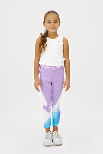 Panço Kız Çocuk Askı Detaylı Beyaz Atlet