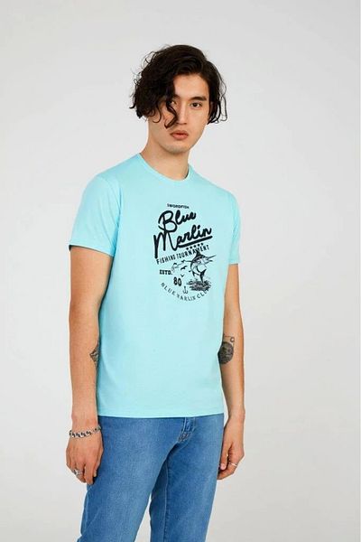 The Crow Ανδρικό μπλουζάκι με στάμπα Crew Neck Tc7111