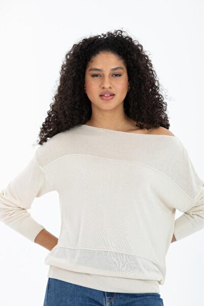 sumoda النساء الملابس بلوزة تريكو سترة خارج الكتف سليم فسكوزي تريكو محبوك سترة