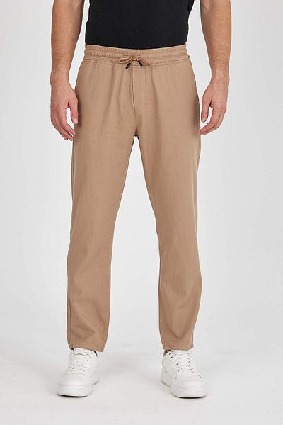 TheSeason Ανδρικό μπεζ παντελόνι Jogger με ελαστική μέση