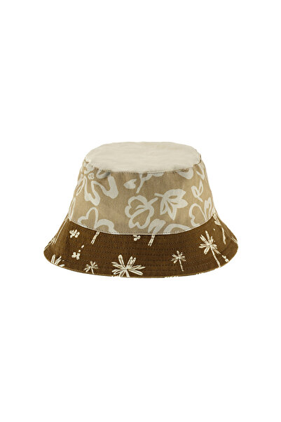 Panço Erkek Çocuk Palmiye Desenli Kova Şapka