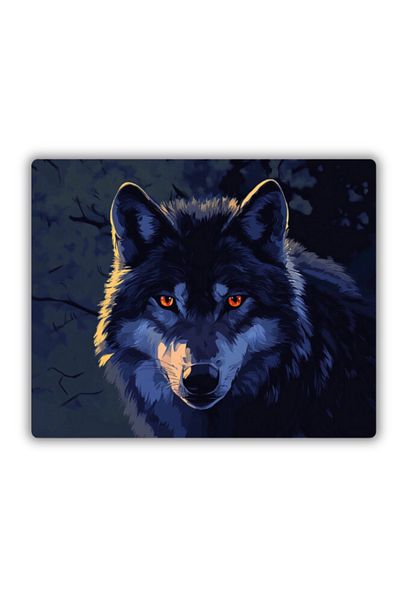 lili hediyelik Mouse Pad με σχέδιο Wolf 22x18 cm