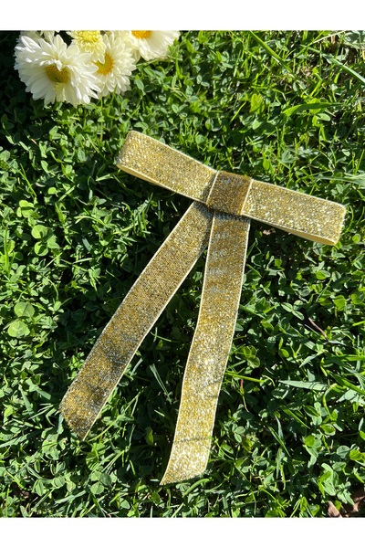 alhifa Set of 5 Glittered Automatic Bow Buckle