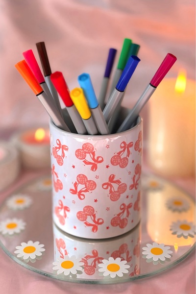 Cool Stuff Suport pentru stilou cu model Disco Cherry Cherry Disco Ball