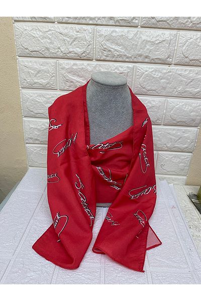 sema aksesuar Long Red Atatürk Signed Scarf - Shawl - 23 April, 29 October, 19 May
