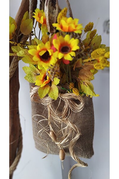 jolly tent Sarı çiçekli kapı süsü