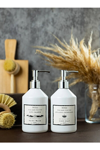 Trend Home Life Gümüş Kapaklı 500 Ml Sıvı Sabun - Bulaşık Deterjanlık Plastik...