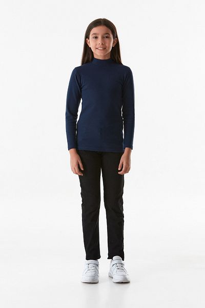 Fulla Moda Basic Stand Collar Girl's Bodysuit