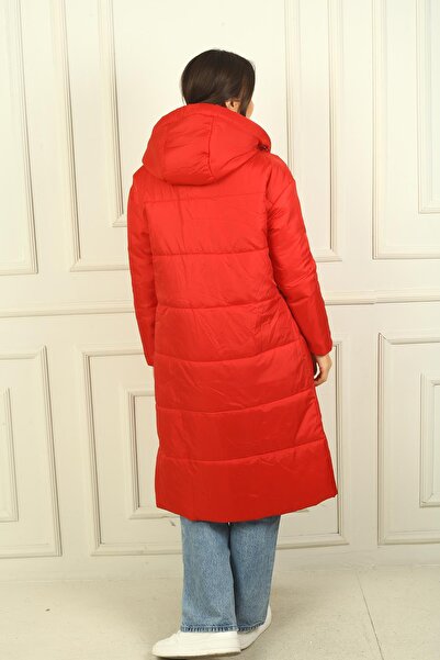 By Saygı Kapucnis bélelt, hosszú, rugalmas pehelykabát