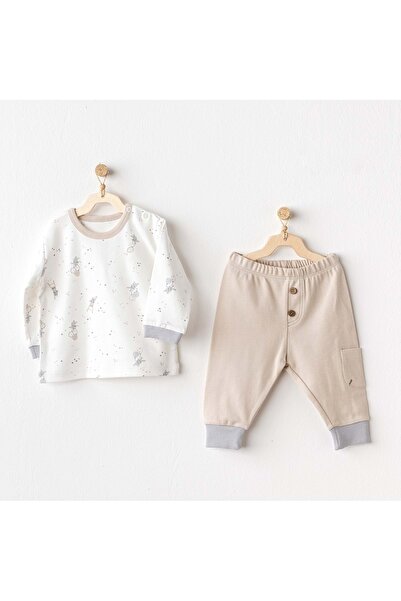 andywawa Baby Boy 2-Piece Set Beige