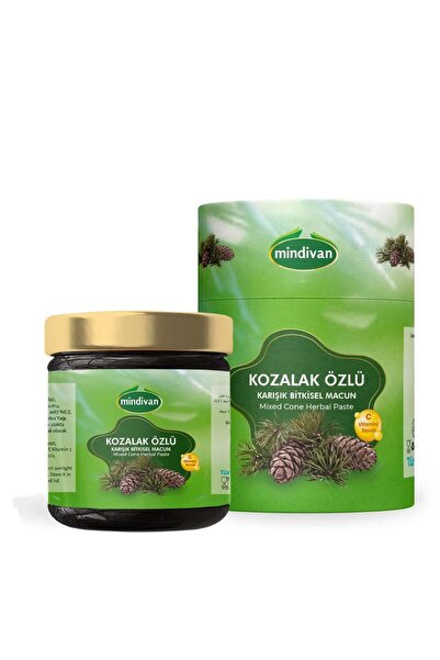 Mindivan Kozalak Macunu 240 gr - Kozalak Özlü Macun Selvi Kozalağı C Vitamini Ilaveli
