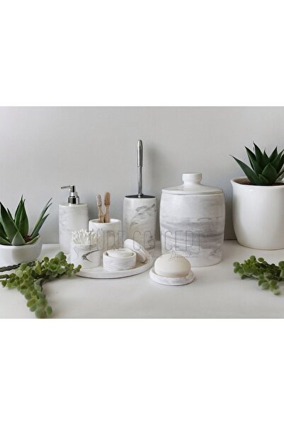 Ture Concept Комплект за баня от мрамор с мраморен мотив