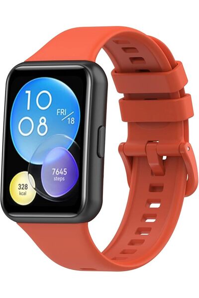 Deppo Trend Huawei Watch Fit2 Uyumlu Kordon Liquid Silikon Ayarlanabilir Renk...