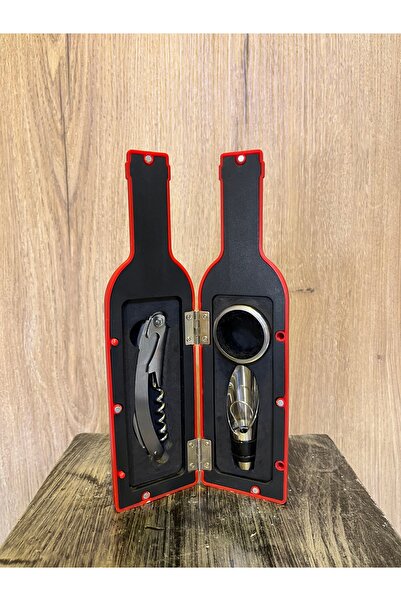 Ephesus Hediyelik Şarap Şeklinde Kutulu Tirbuşon Seti