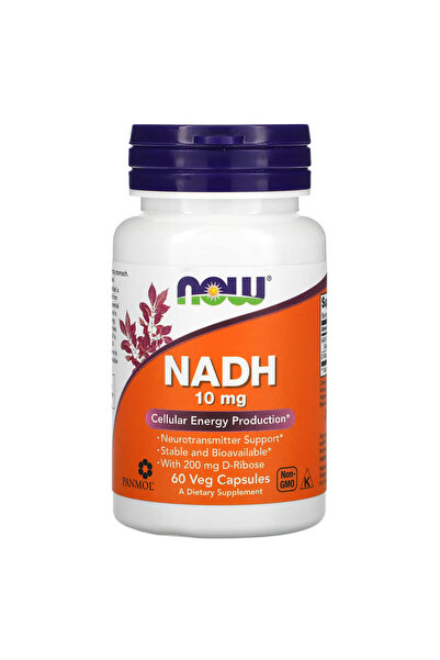 Now Foods NADH 10 mg 60 Bitkisel Kapsül