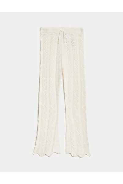 Marks & Spencer Yumuşak Dokulu Flared Fit Pantolon (6-16 Yaş)