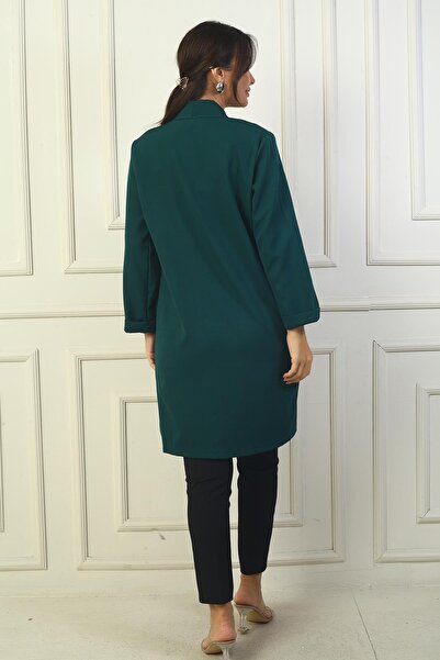 By Saygı Šátkový límec Lycra Max Long Jacket