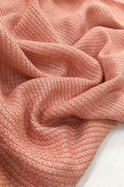 Yiğit Kumaş Dark Salmon Colored Flowing Linen Fabric