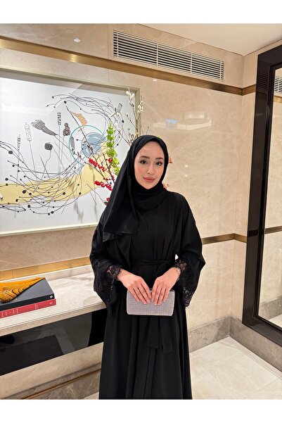 BYAYSEKORKUT Dantelli abaya