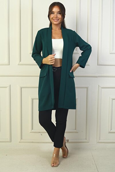 By Saygı Šátkový límec Lycra Max Long Jacket