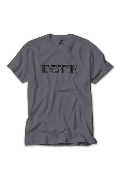 Z zepplin Λογότυπο Led Zeppelin 2 Γκρι T-Shirt