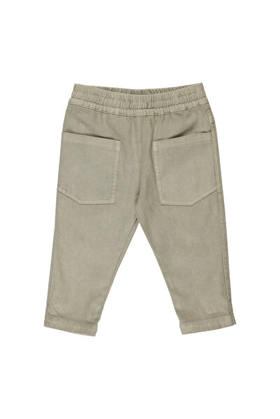 Panço Erkek Bebek Beli Lastikli Yeşil Pantolon