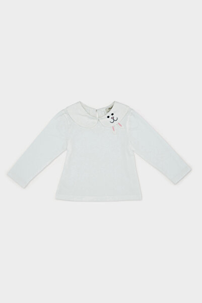 Panço Tricou cu detaliu brodat pe guler