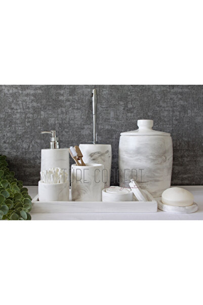 Ture Concept Комплект за баня от мрамор с мраморен мотив