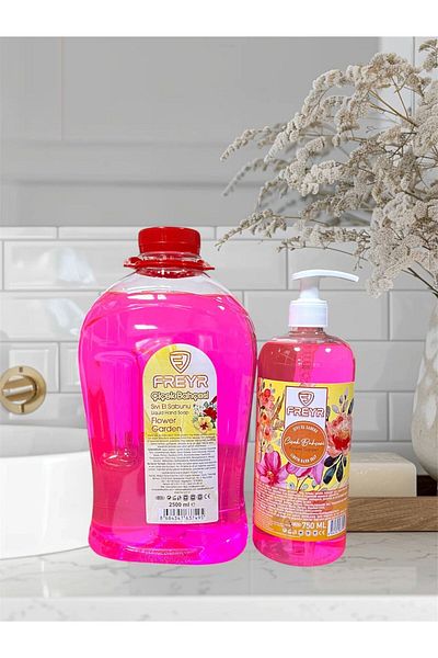 FREYR 2500Ml-750Ml Moisturizing Liquid Hand Soap - Extra Flower Garden Perfumed