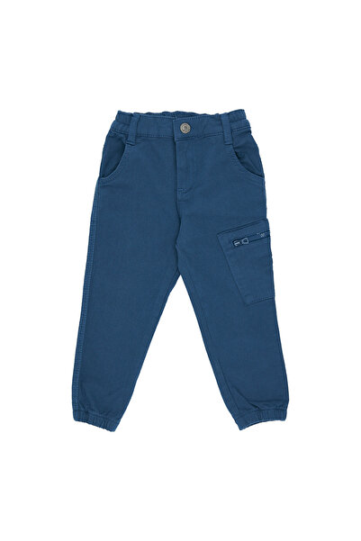 Panço Erkek Bebek Paçası Lastikli Lacivert Pantolon