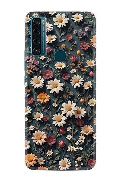 TCL 20 SE Kılıf HD Baskılı Desenli Yüksek Korumalı Silikon Kapak xt-20se STK-...