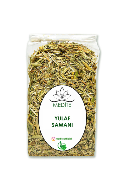 Medite Organik قش الشوفان الطبيعي الأخضر المجفف (أفينا ساتيفا إل) حصاد جديد 60 جرام