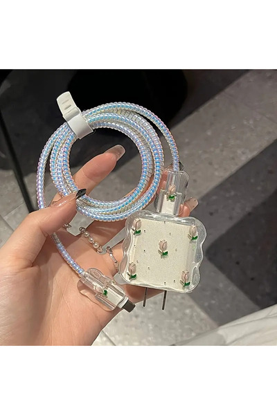 CASABLANCA Iphone 11 12 13 14 15 16 Pro Max  Uyumlu  Şarj Koruyucu Kılıf  Set