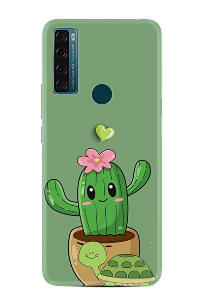 TCL 20 SE Kılıf HD Baskılı Desenli Yüksek Korumalı Silikon Kapak xt-20se STK-...