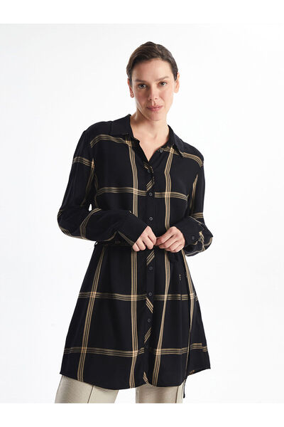 LC Waikiki Azestrend Yeni Sezon Ekose Kadın Gömlek Tunik