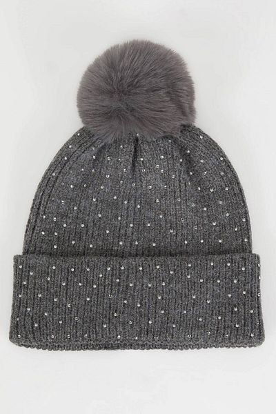 DeFacto Women's Beanie with Pompom - C6639Ax24Wn
