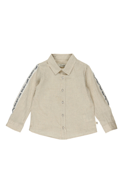 Panço Erkek Beyaz Dokuma Gömlek Yaka Gömlek