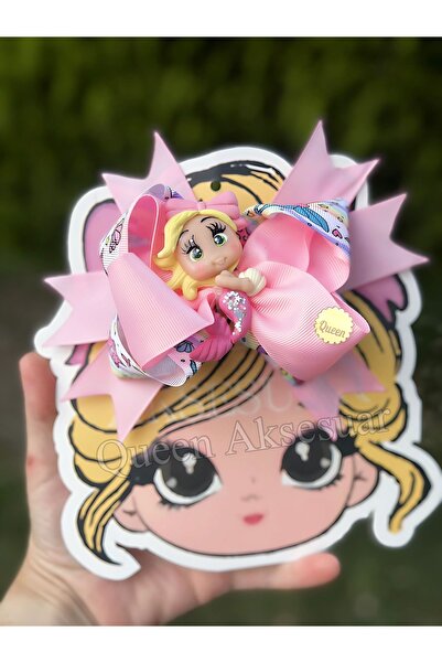 QUEEN AKSESUAR 3D блестяща фиба за коса с русалка - многослойна панделка и фиба