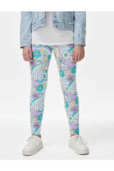 Marks & Spencer Çiçek Desenli Legging Tayt (6-16 Yaş)
