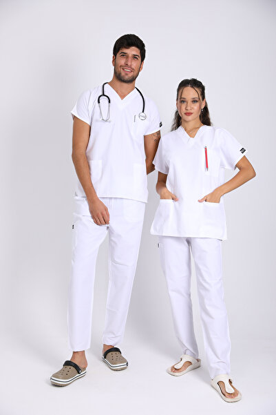 Raven Uniform Uniformă medicală - Costum chirurgical din țesătură subțire pen...