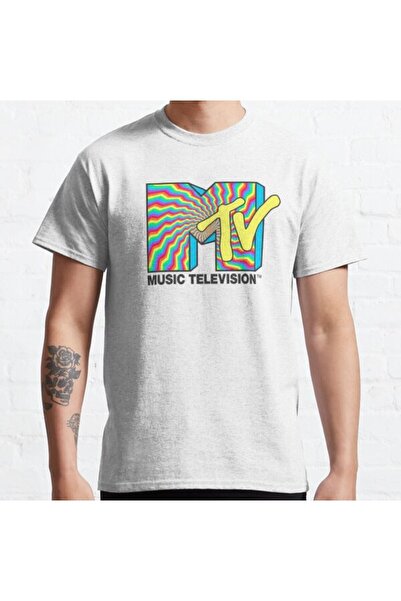 ZOKAWEAR Τυπωμένο μπλουζάκι Loose Fit Unisex Mtv Psychedelic Rainbow Waves Vi...