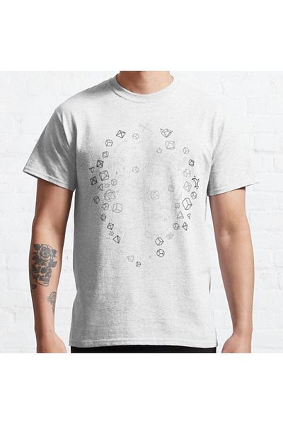 ZOKAWEAR Unisex Dnd D20 - Η περιπέτεια ξεκινά! Τυπωμένο μπλουζάκι Loose Fit