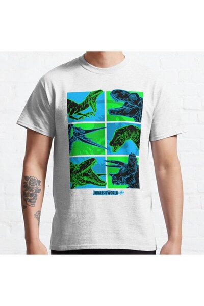 ZOKAWEAR Široka unisex majica Jurassic World: Fallen Kingdom Dino Faces Comic...