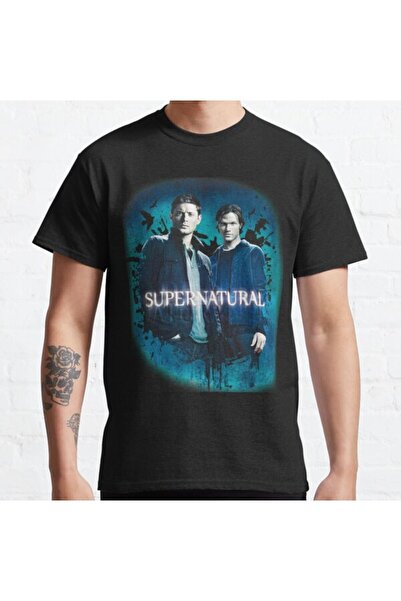 ZOKAWEAR تيشيرت مطبوع بتصميم فضفاض للجنسين من Supernatural 2