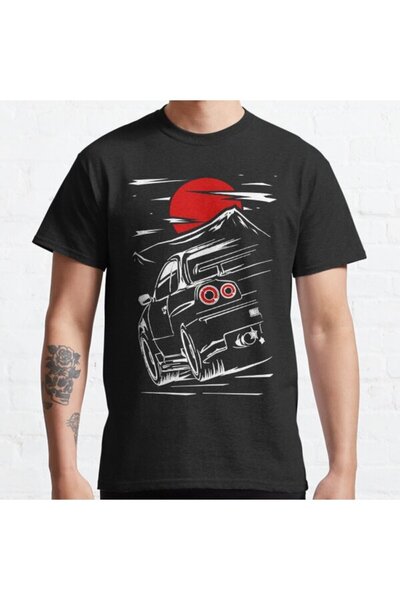 ZOKAWEAR Loose Fit Unisex Nissan Skyline Gtr 34| Tricou cu imprimeu Haruna De...