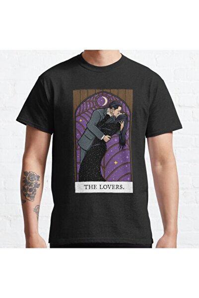ZOKAWEAR Τυπωμένο μπλουζάκι Loose Fit Unisex The Lovers Tarot Card Design