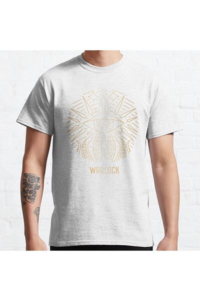 ZOKAWEAR Μπλουζάκι Loose Fit Unisex Warlock με χρυσό σχέδιο με στάμπα